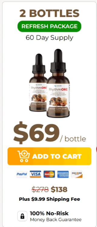 Two bottle trial package showing short term supply option with introductory pricing offer