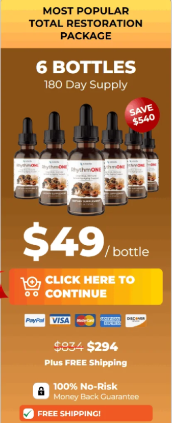 Six bottle best value package showing long term supply option with highest savings tier
