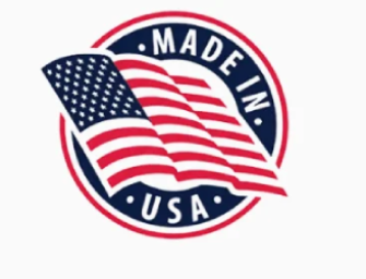 Quality assurance badge representing manufacturing standards in the United States